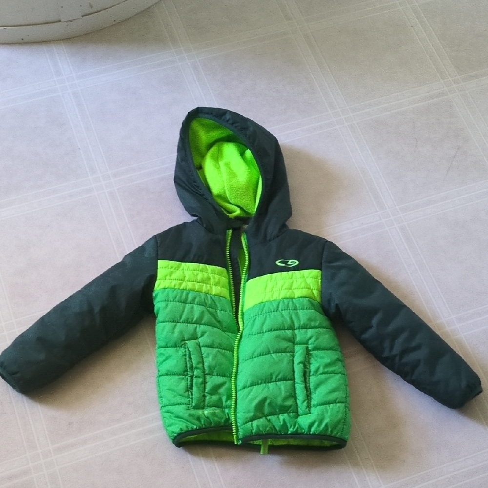 Champion Kids Puffer Jacket in Green 3T